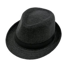 Classic Manhattan Men's Structured Trilby Fedora Short Brim Panama Hat Fashion