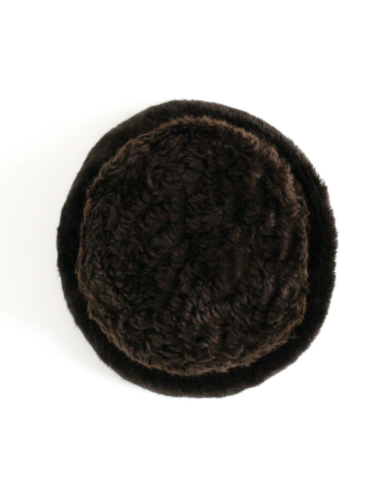 PHILIP TREACY brown faux fur sheepskin mink winter bucket hat unisex 59 image 10
