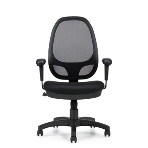 Bureaux à visiter OTG11641B Chaise de travail haute dos en mesh ergonomique Armes réglables Blac