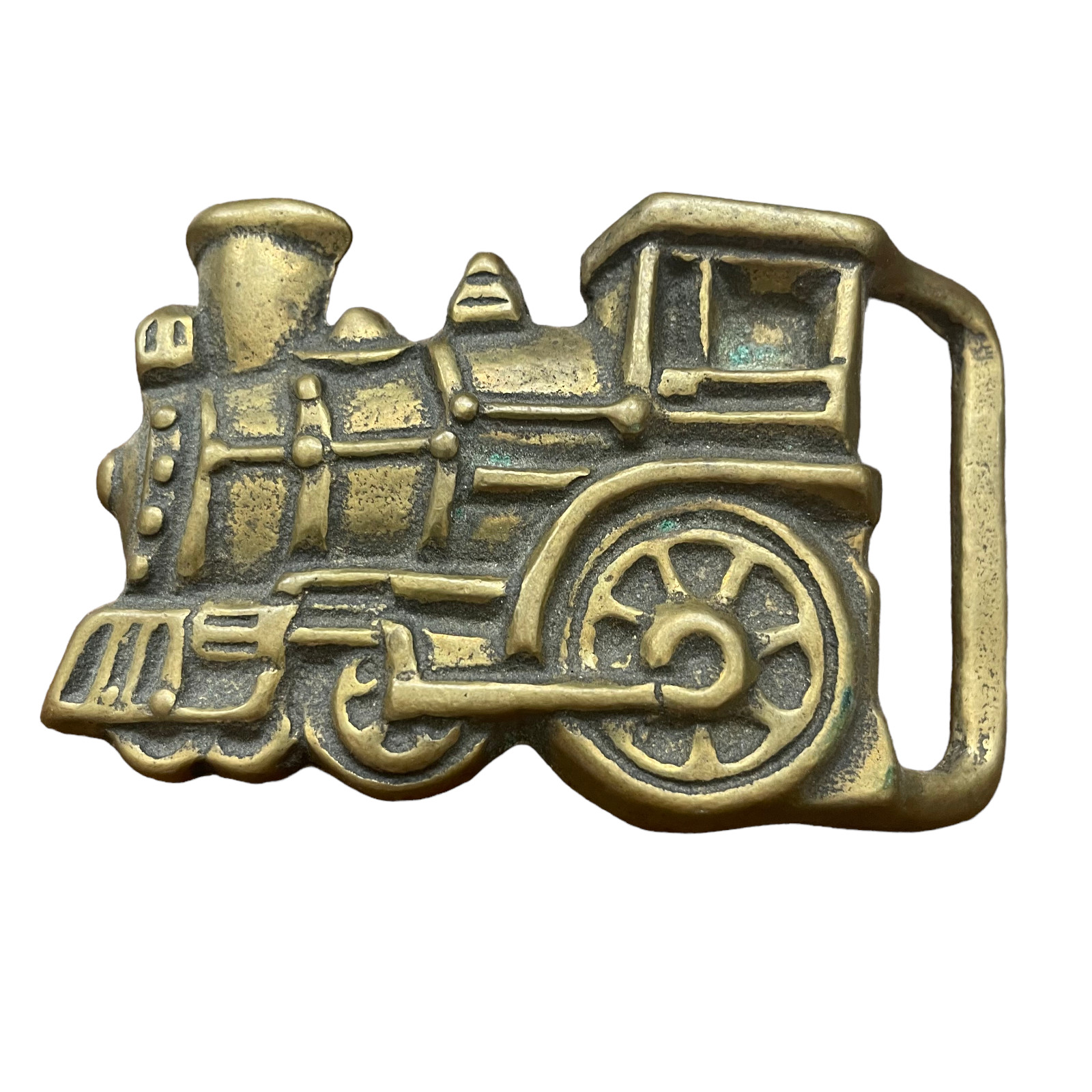 Train Engine Steam Locomotive Solid Brass Cutout … - image 1