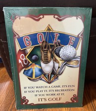 Golf Metal Tin Sign Perfect Gift Or Mancave Wall Hanging Vintage 2003
