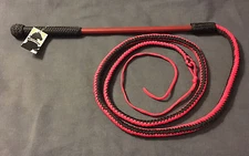 8 ft bullwhip bull whip Australian Style Indiana Jones Red easy crack braided