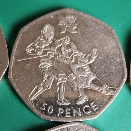 Olympic 50p Coins Collectable fifty pence 50ps coin Judo Football