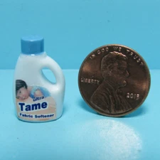 Dollhouse Miniature Detailed Replica Ultra Tame Fabric Softener Bottle HR55088