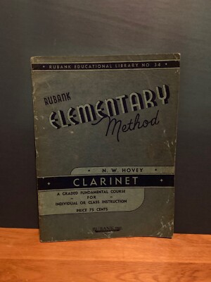 Rubank Elementary Method: Clarinet No 34 | eBay