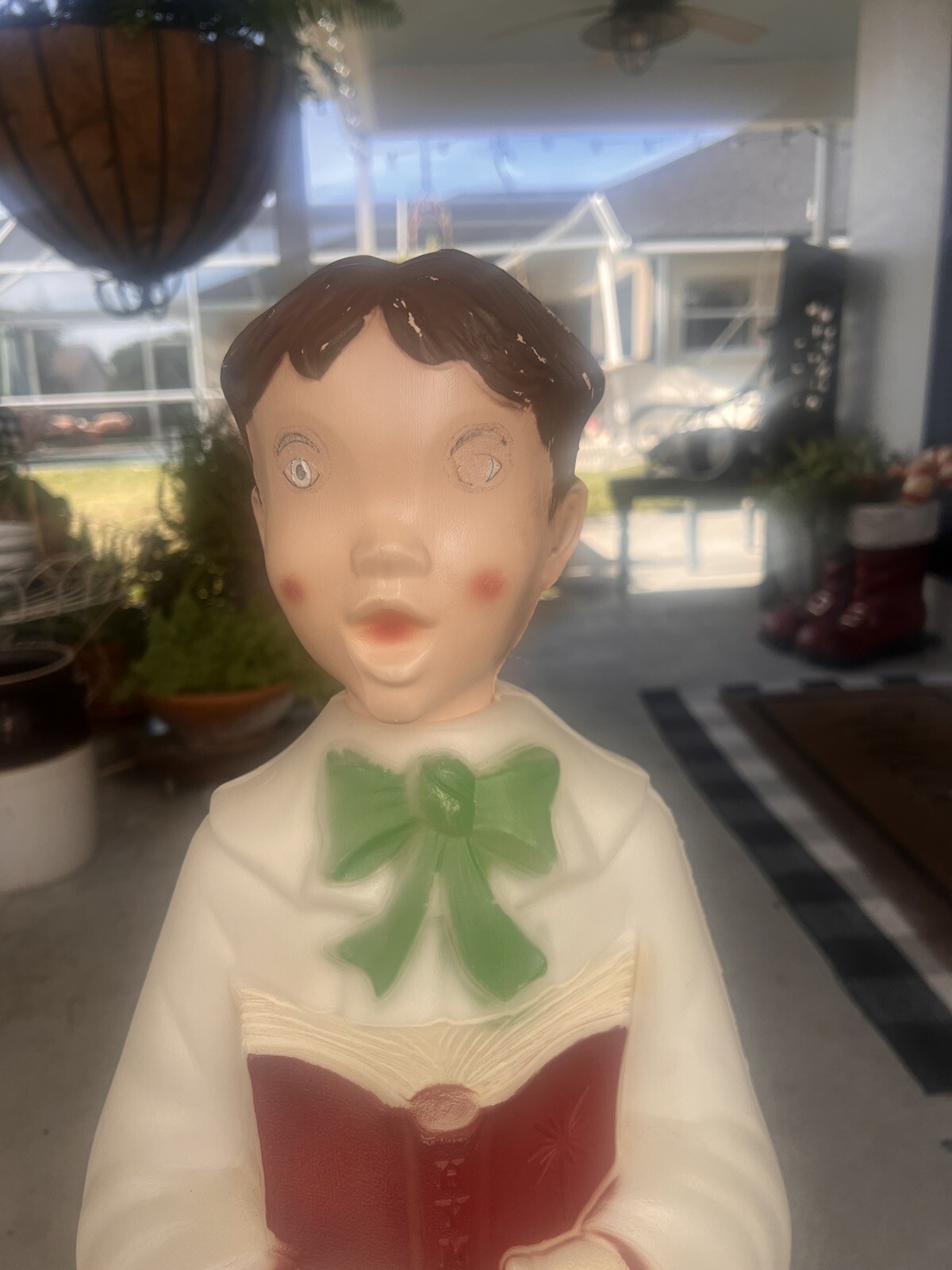 Vintage PAIR EMPIRE CHRISTMAS HOLIDAY BLOW MOLDS 30” Choir Boy and Girl Carolers eBay