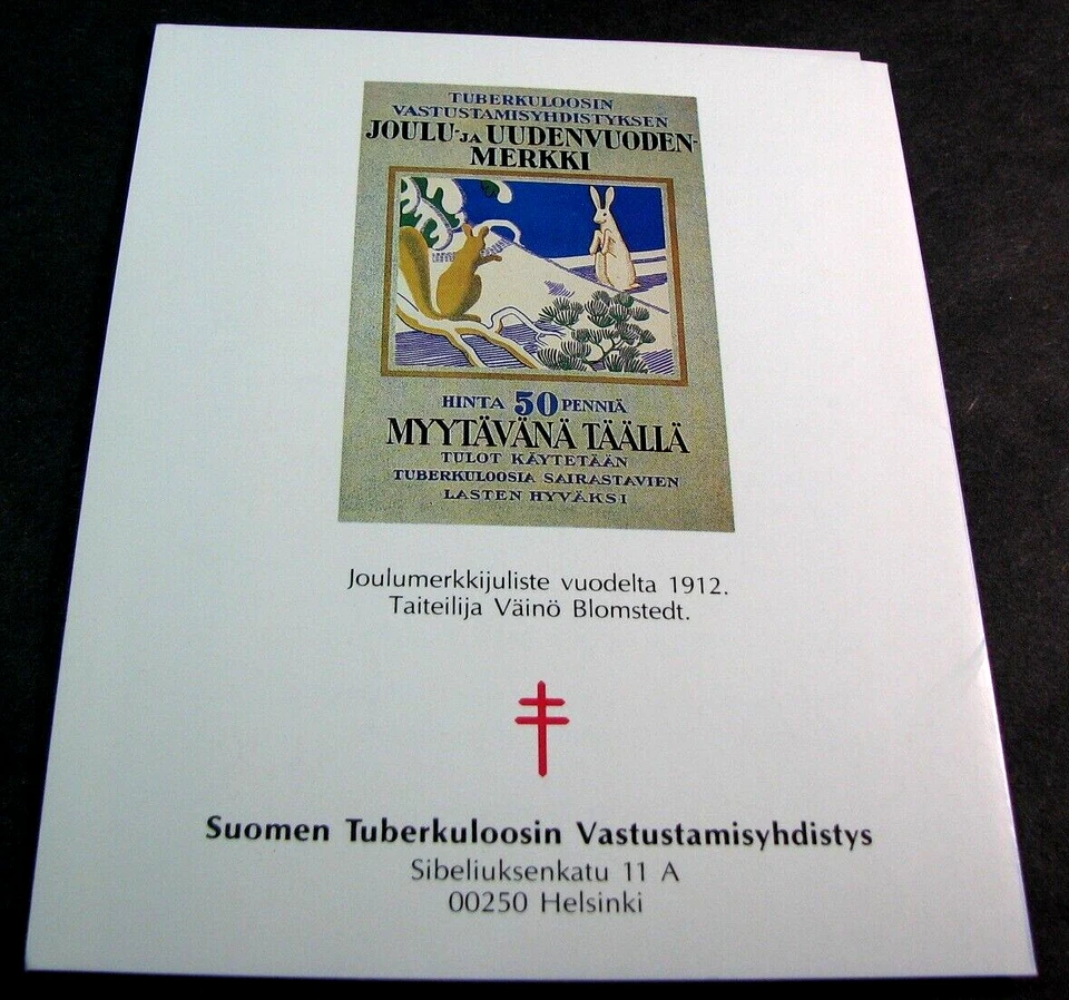 Finlandia Sello de Navidad 1991 Folleto y Pruebas Como Nuevo L648 Foto 2 de 4