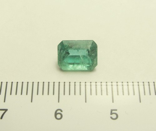 798- ct 1,34 BELLO SMERALDO OTTAGONALE NATURALE I2 mm 7,6 NOVA ERA BRASILE - Foto 6 di 11