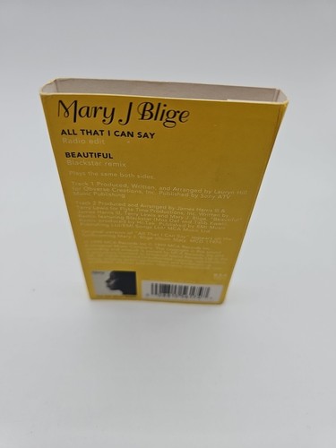 Mary J. Blige All That I Can Say Tape CASSETTE SINGLE Hip Hop RnB Very Rare - Picture 4 of 9
