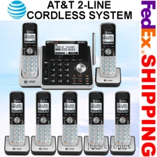 AT&T TL88102 2-LINE DECT 6.0 PHONE SYSTEM - TOTAL OF 7 CORDLESS - BRAND NEW
