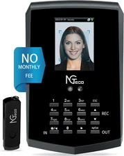 NGTeco KF460 Time Clock Employee Punch Wifi Facial Time Card Record