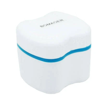 BOMAOER New Denture False Teeth Box Bath Appliance Storage Case Rinsing Basket Container