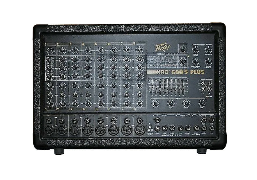 Peavey XRD680S Plus Powered Mixer - Black Vinyl Cover w/Piping