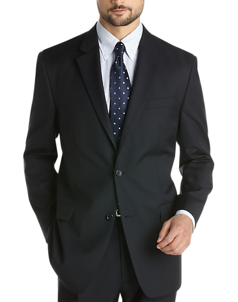 Билл Бласс, мужской темно-синий костюм из 2 предметов, 44Reg X 37W