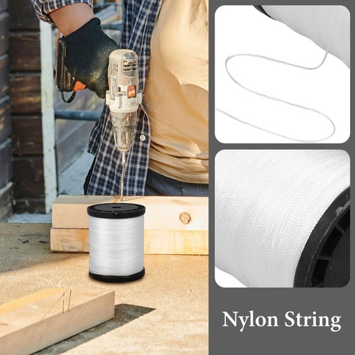 2 Rolls Nylon Thread Masonry Building Lines Gardening Twine Work - Picture 3 of 12