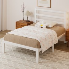 Twin Size Metal Bed Frame with Headboard