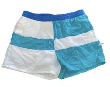 Vintage Jantzen Swim Shorts 3" Trunks Quick Dry Nylon Men's XL Colorblock Nylon