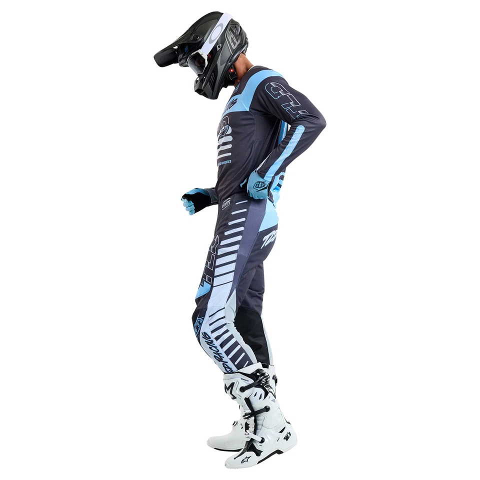 NUEVO 2025 TROY LEE DESIGNS TLD GP PRO KIT DE CARRERAS TRAJE CINCUENTA 50 CARBÓN HUMO MX Foto 4 de 4