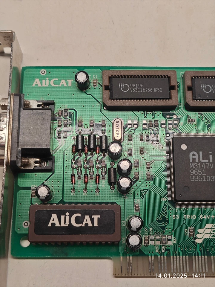 1996 Rare PCI VGA Card ALiCat ALi M3147V A2 with 2 MB for Retrogaming - Image 3 of 4