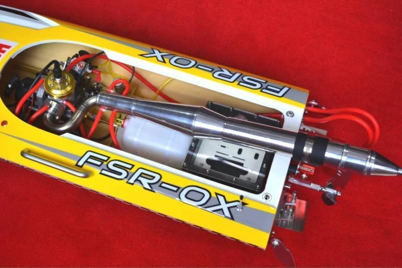 Gasoline RC Boat G30H 30CC 54" Fiber Glass Deep-V Monohull No Radio System ARTR - Image 3 of 4
