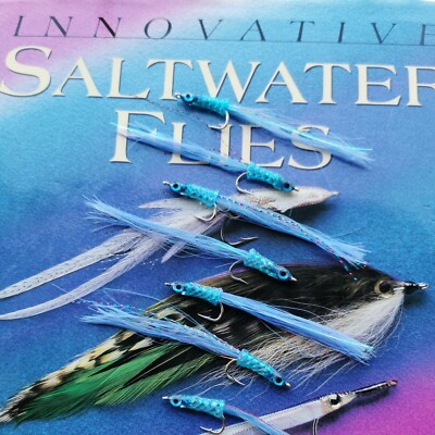 7X UK BASS BLUE sandeel flies,SURF CANDY size4,8cm,pike,trout,sea trout,salmon
