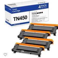 4PK High Yield for Brother TN450 Toner Cartridge MFC-7860DW 7360N HL-2240 2270DW
