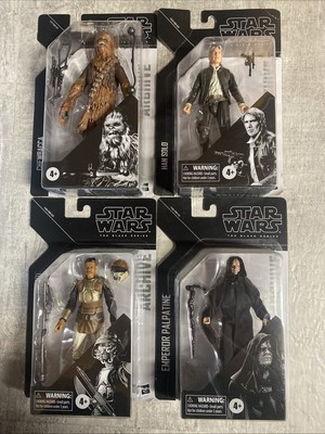 Star Wars The Black Series 6 Inch Archive Chewbacca Solo Lando Emperor Lot