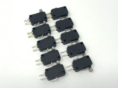 10pcs Roller Limit Micro Switch MX12 16A 250V AC Heavy Duty Metal Roller NO & NC
