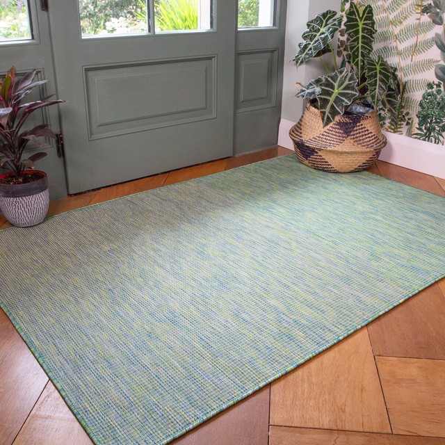 Washable Outdoor Rug Rain Resistant Plastic Garden Rugs Modern Area