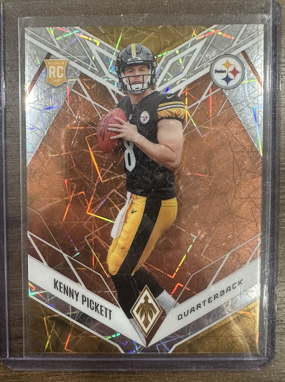 2022 Kenny Pickett Panini Phoenix Orange Laser Variation /75 #101 Steelers