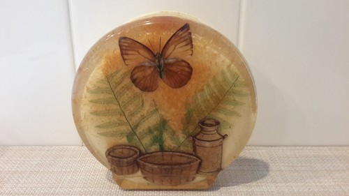 Vintage Lucite/Acrylic Butterfly Napkin Holder Colorflo Riverside California - Picture 3 of 11