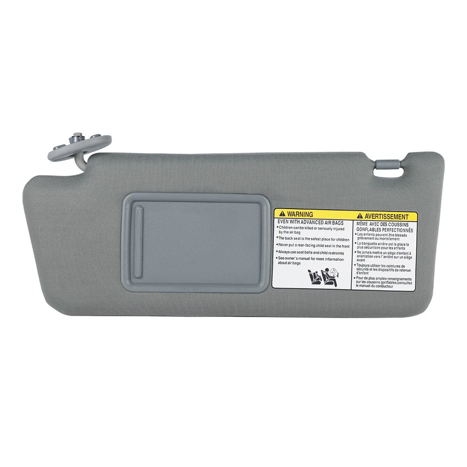 Parasol gris del lado del conductor con espejo retrovisor para Toyota Tacoma 2005-2015 74320-04181-B1 Foto 3 de 4