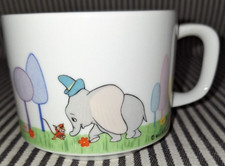 VTG WALT DISNEY DD PRODUCTIONS DUMBO & TIMOTHY MOUSE PORCELAIN COFFEE MUG JAPAN