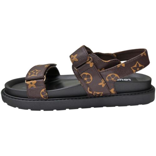 Sandals Shoes Ladies Beach Holiday Summer Adjustable Sticky Strap Womens Sizes - Picture 7 of 19