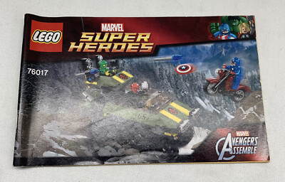 Lego Marvel Manual For Set 76017 Captain America Vs Hydro NO BRICKS