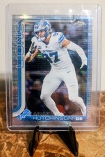 2025 Topps Chrome Aiden Hutchinson Pulsar Refractor Detroit Lions