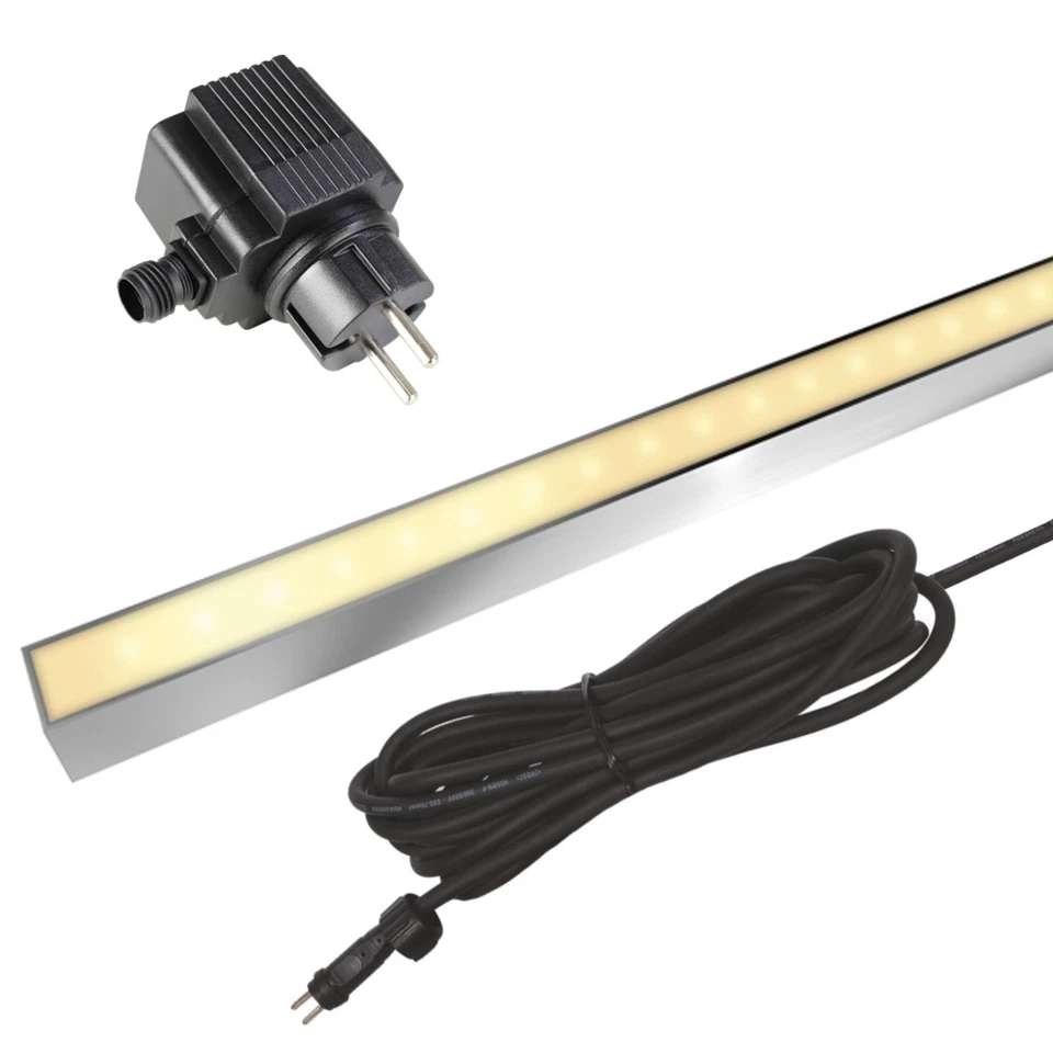 LED Licht-Leiste AQUALINE warmweiß Edelstahl IP68 Strip Unterwasser-Betrieb - Bild 2 von 4
