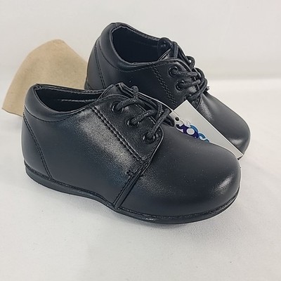 NEW Josmo Basic Casual Boys Dress Shoes Oxford Black Size 7