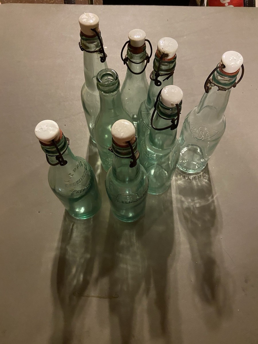 Antique Brewing Company Glass Bottle Lot Of 8 Reserved Lot For
