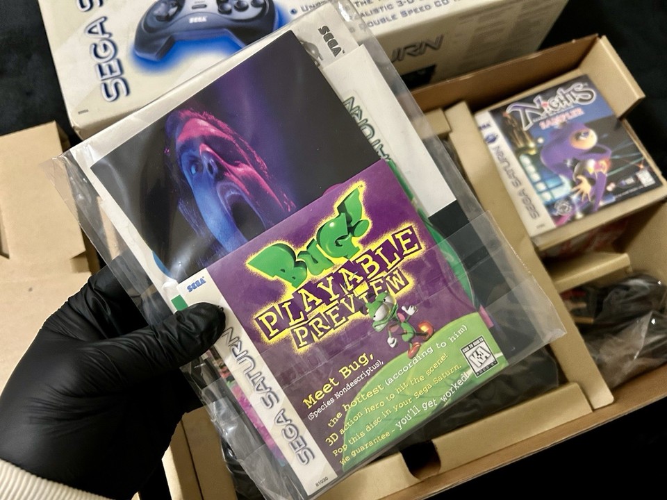 Sega Saturn Console Bundled Set Nights Into Dreams Special Variant 