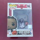 Funko Pop! Basketball NBA SIGNED DeMar DeRozan #156 Vinyl Figure 2022 AUTHENTIC