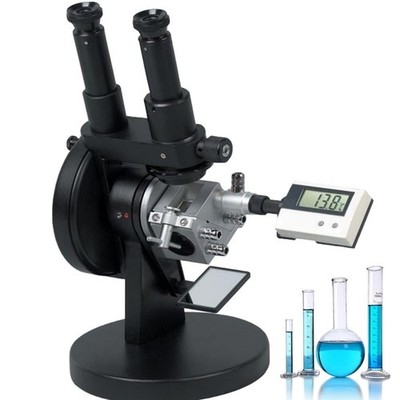 Binocular Abbe Refractometer with Digital Thermometer Accuracy ±0.0003nD 0-95%