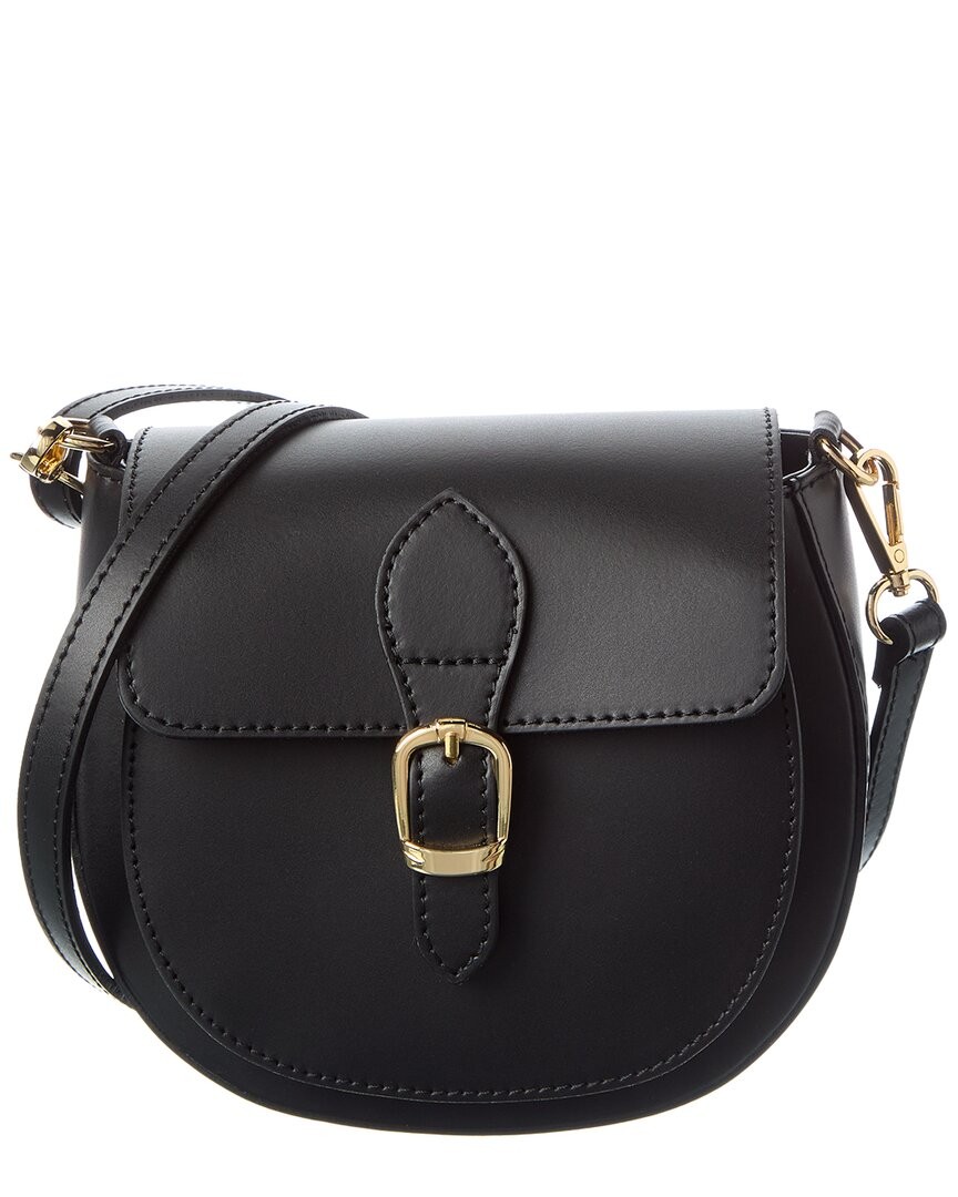 Italian Leather Crossbody Women's Black