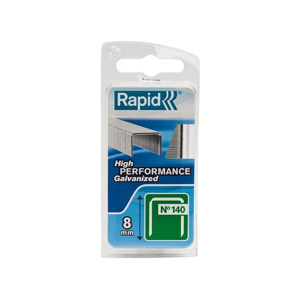 Rapid 140/8NB 8Mm Verzinkte Klammern (Schmale Schachtel 970) RPD1408NB-image