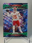 2024 Prizm - Fireworks Patrick Mahomes II #1 Green Wave Prizm