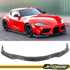 For 20-25 Toyota GR Supra A90 A91 Carbon Fiber Look Front Bumper Lip Splitter PP