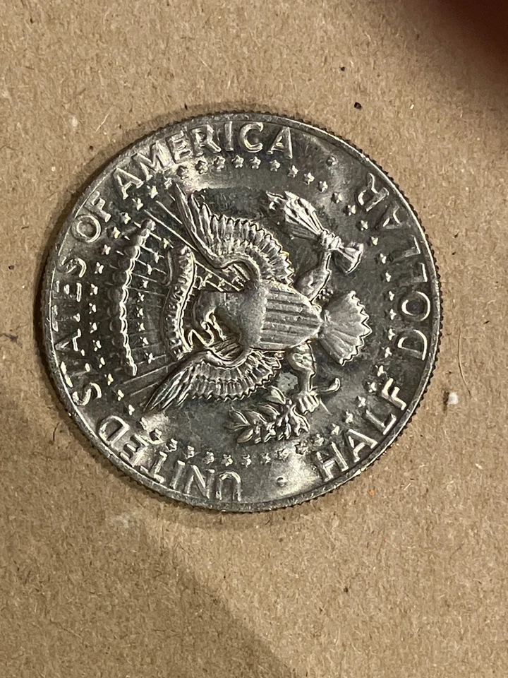 1983 P KENNEDY HALF DOLLAR VERY STRONG HEAVY CLASH DIES OBV & REV BU GEM F1041 - Image 2 of 4