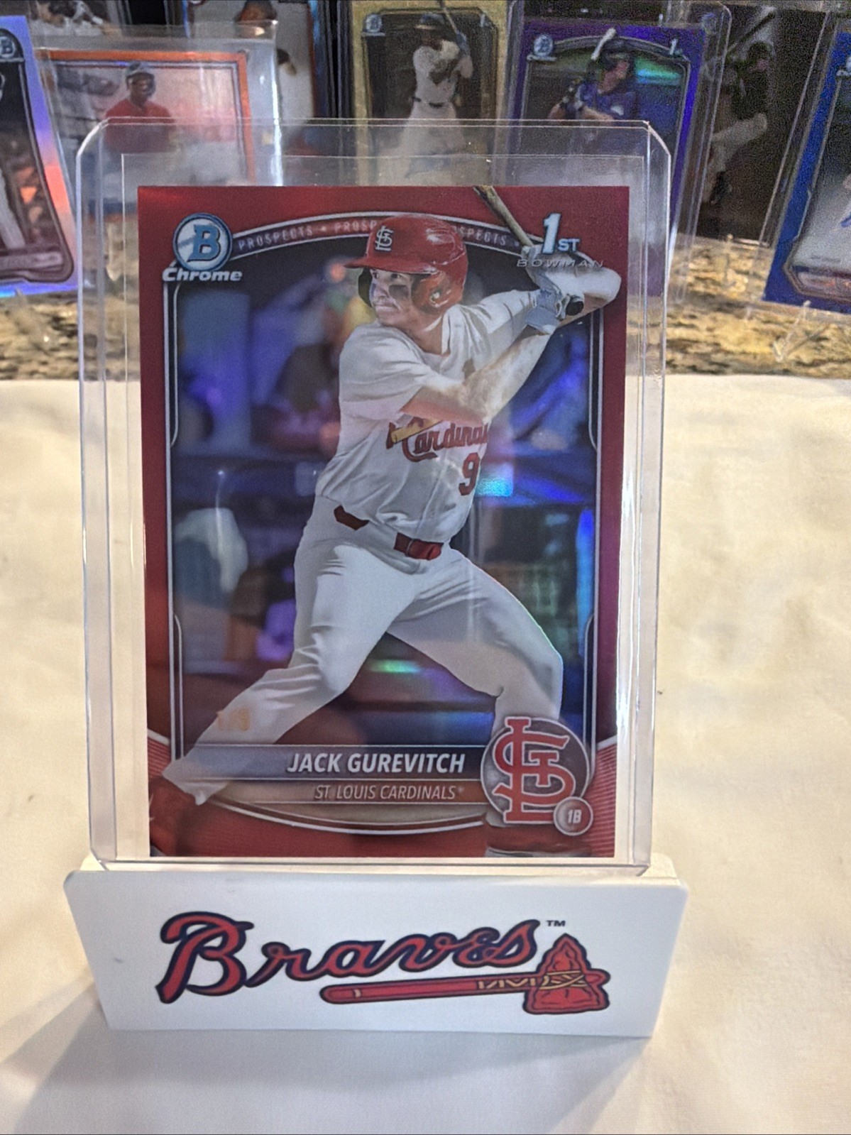 2025 Bowman Draft Chrome Jack Gurevitch True Red Refractor 1 OF 5