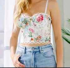 Davi & Dani intimates floral corset Bustier Romantic COQUETTE Festival medium