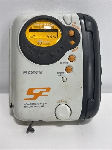 Vintage Sony Walkman Cassette Player WM-FS555 Weather FM/AM For Parts